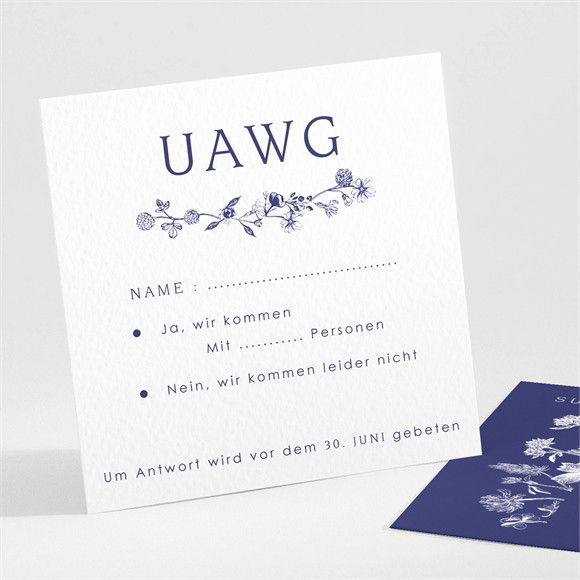 Antwortkarte Hochzeit "Ambiente"