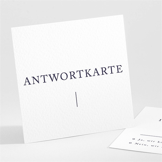Antwortkarte Hochzeit Design Pur