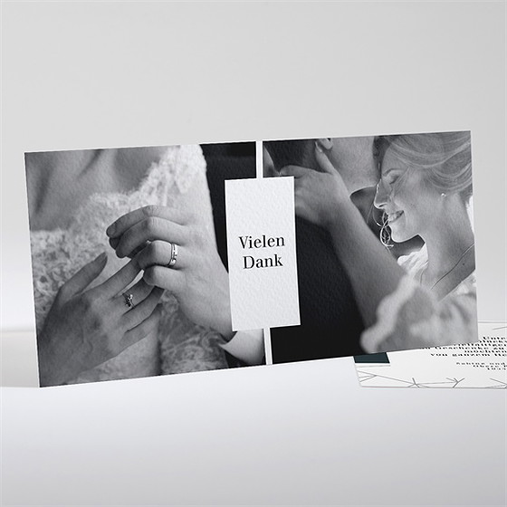 Dankeskarte Hochzeit Geometrie