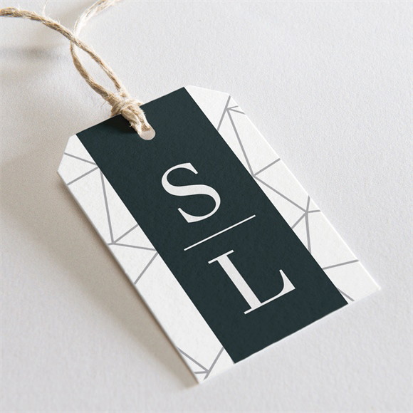 Geschenkanhänger Hochzeit Geometrie ref.N29121