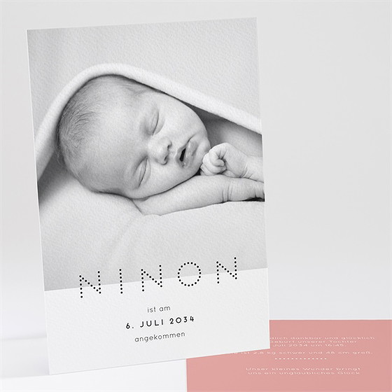 Geburtskarte Ankündigung