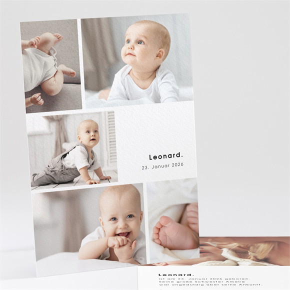 Geburtskarte "Schlichte Freude"