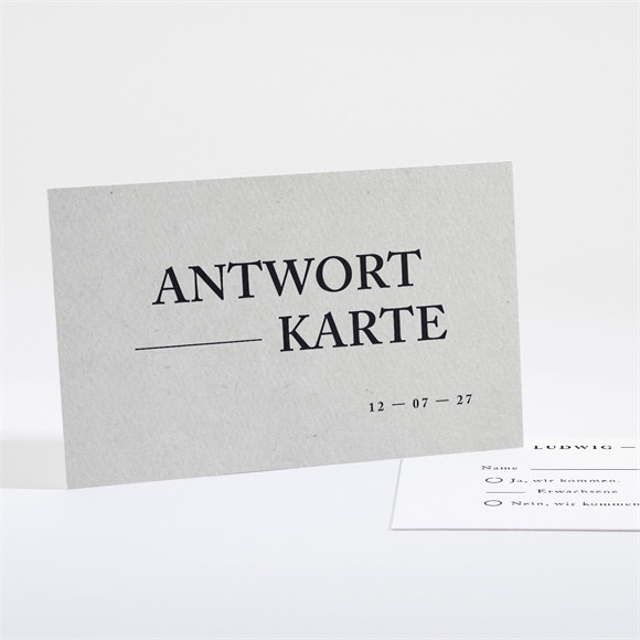 Antwortkarte Hochzeit Marmor Stil ref.N16163