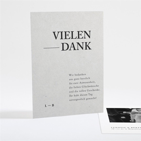 Dankeskarte Hochzeit Marmor Stil ref.N25102