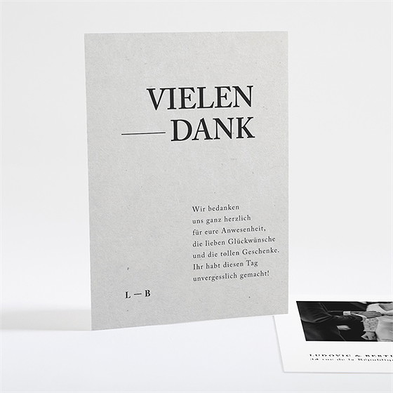 Dankeskarte Hochzeit Marmor Stil