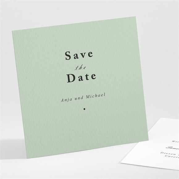 Save the Date Karte Mandelgrün ref.N301123