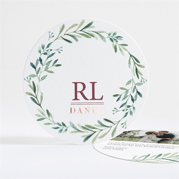 Dankeskarte Hochzeit Schlichte Natur ref.N321128