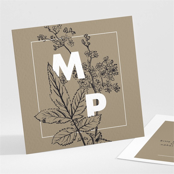 Save the Date Karte Wilde Initialen ref.N301130