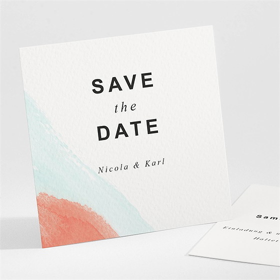 Save the Date Karte pastell abstrakt