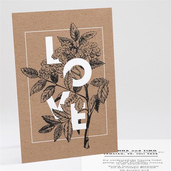 Hochzeitseinladung Kastanienzweig ref.N241170