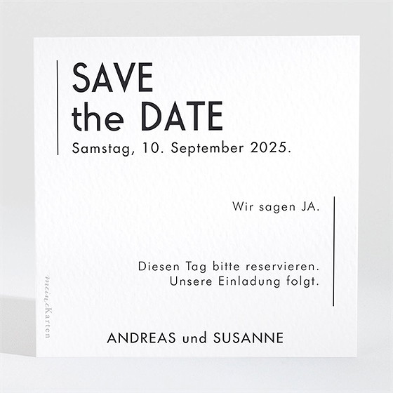 Save The Date Karte Minimalismus