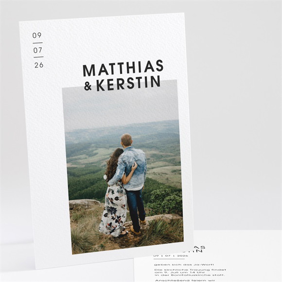 Hochzeitseinladung "Pure Design"