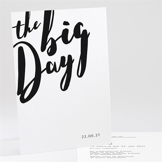 Hochzeitseinladung Lettering