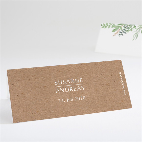 Tischkarte Hochzeit "Frühlingsgrün"