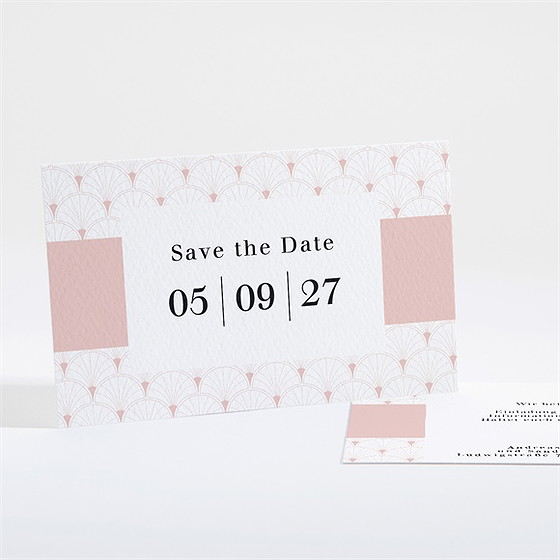 Save The Date Karte Art Deco Romantik