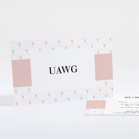 Antwortkarte Hochzeit "Art Deco Romantik"