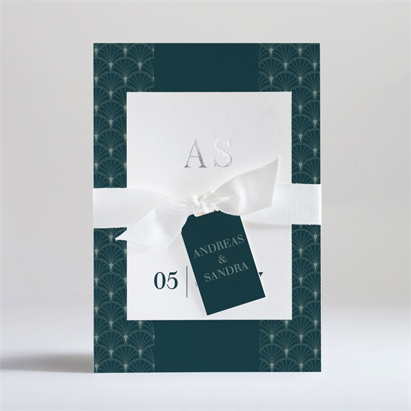 Hochzeitseinladung "Art Deco Eleganz"