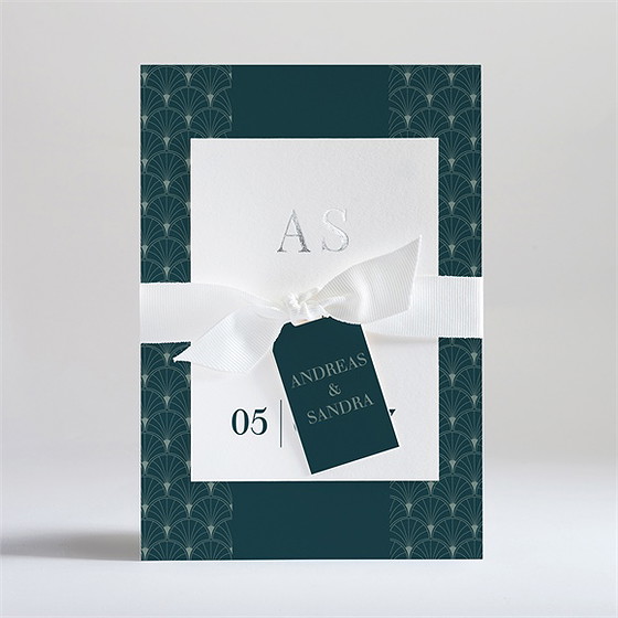 Hochzeitseinladung Art Deco Eleganz