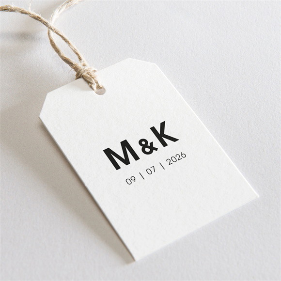 Geschenkanhänger Hochzeit "Pure Design"