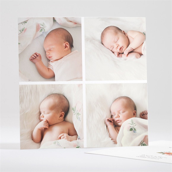 Geburtskarte 4 Fotos ref.N35128