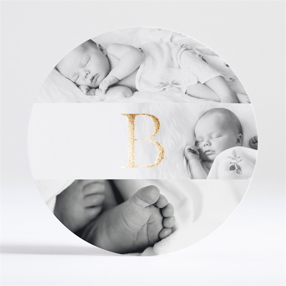 Geburtskarte Rundes Initial ref.N321134