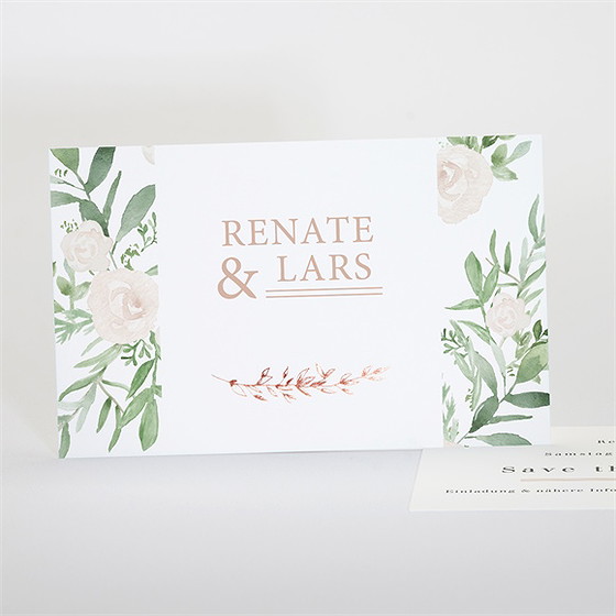 Save The Date Karte Frühlingsrosen