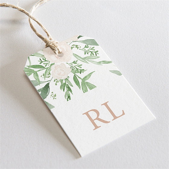 Geschenkanhänger Hochzeit Frühlingsrosen