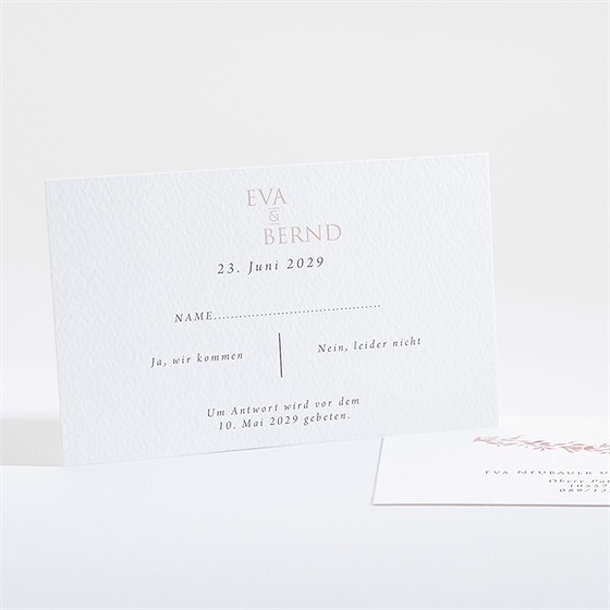 Antwortkarte Hochzeit Goldene Weide