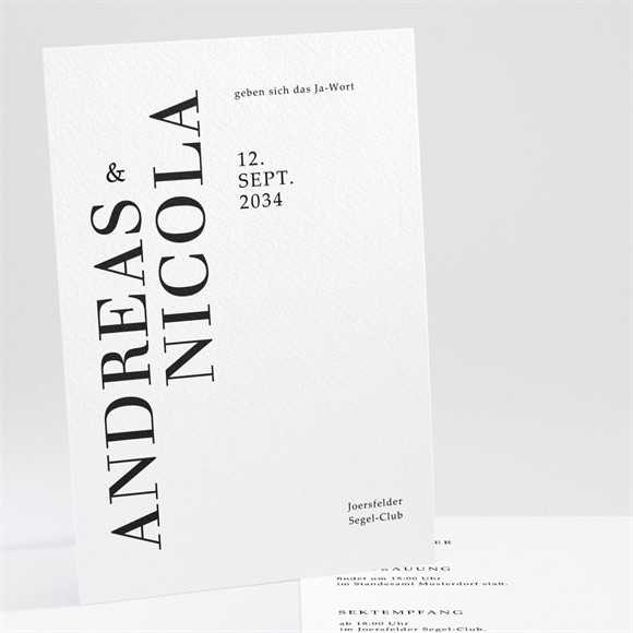 Hochzeitseinladung Moderne Grafik ref.N241191