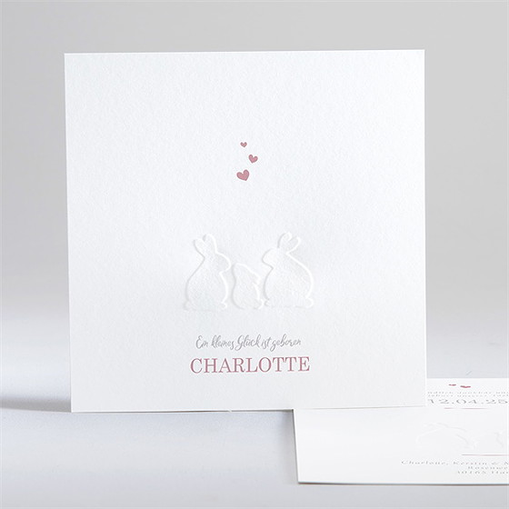 Geburtskarte Silhouetten