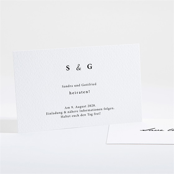 Save The Date Karte Fotoautomat Schlicht