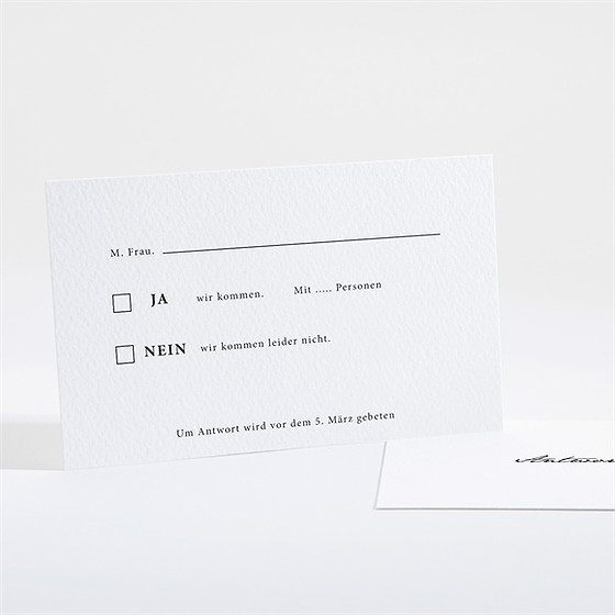 Antwortkarte Hochzeit fotoautomat schlicht