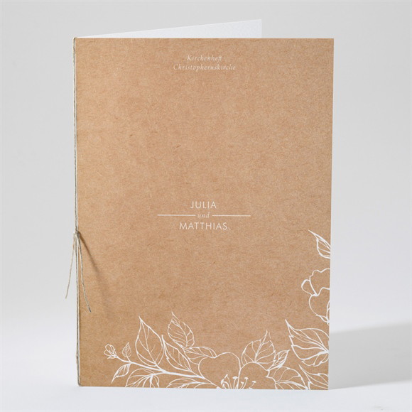 Kirchenheft Hochzeit Elegante Gravur ref.N491189