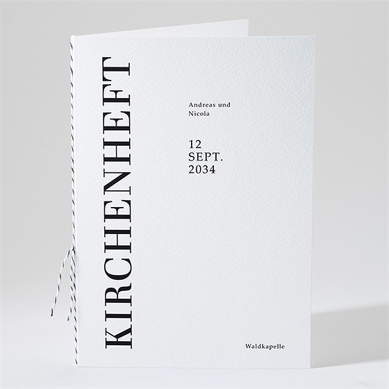 Kirchenheft Hochzeit Moderne Grafik