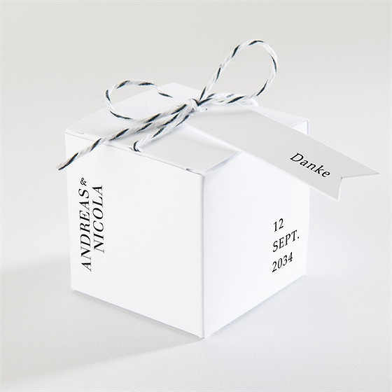 Geschenkbox Hochzeit Moderne Grafik