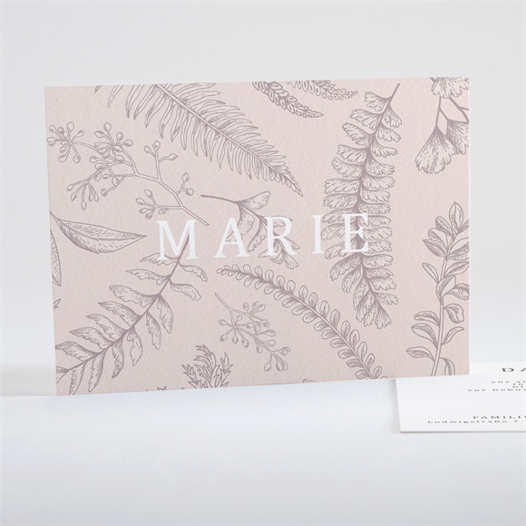 Dankeskarte Geburt Pocketfold Gravur ref.N15109