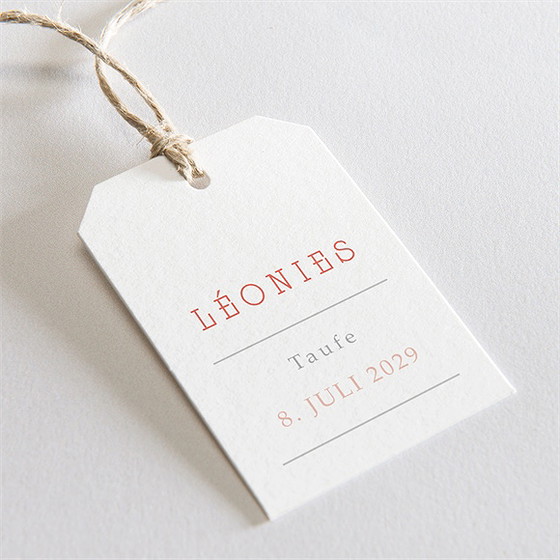 Geschenkanhänger Taufe Blühendes Glück