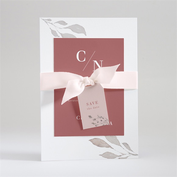 Hochzeitseinladung Eleganz in rosa ref.N99119