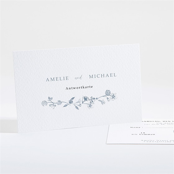 Antwortkarte Hochzeit Blumengesteck