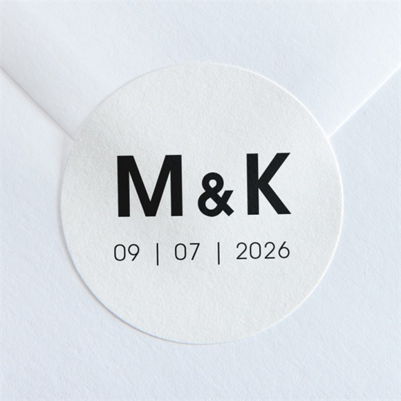 Aufkleber Hochzeit Pures Design ref.N36029