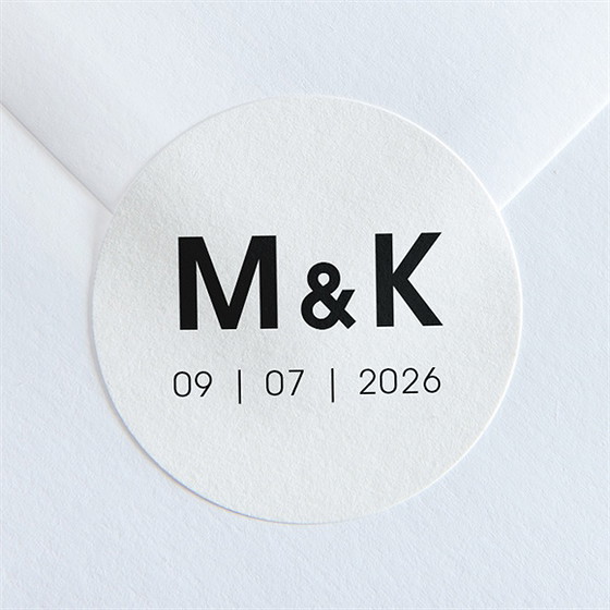 Aufkleber Hochzeit pures design