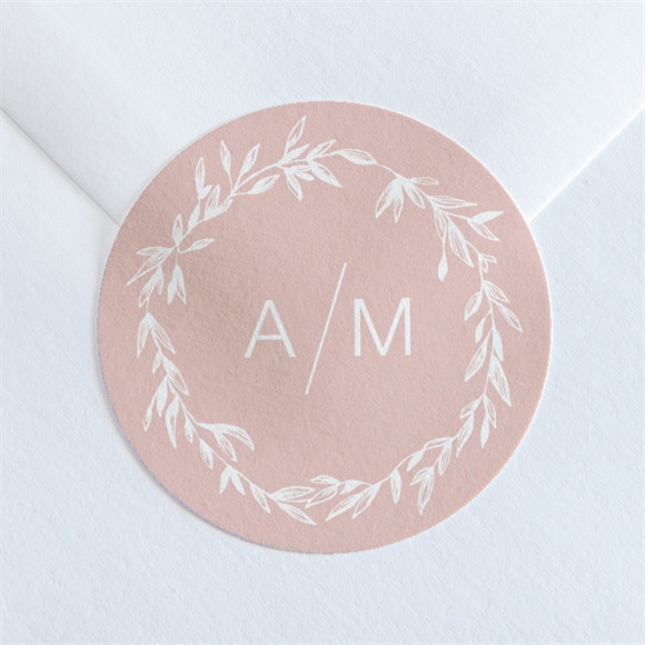 Aufkleber Hochzeit Zarte Mitteilung ref.N36030