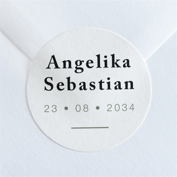 Aufkleber Hochzeit Monogramm ref.N36031