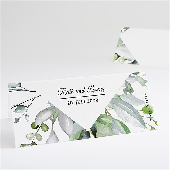 Tischkarte Hochzeit Explosion