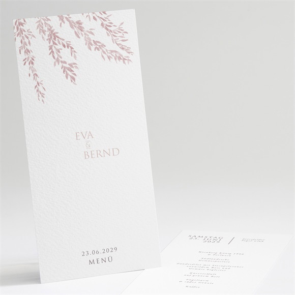 Menükarte Hochzeit Goldene Weide ref.N221100