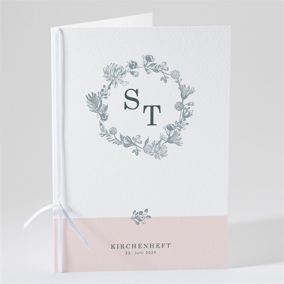 Kirchenheft Hochzeit Blumenkranz ref.N491172