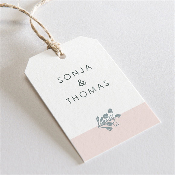 Geschenkanhänger Hochzeit Blumenkranz ref.N29146