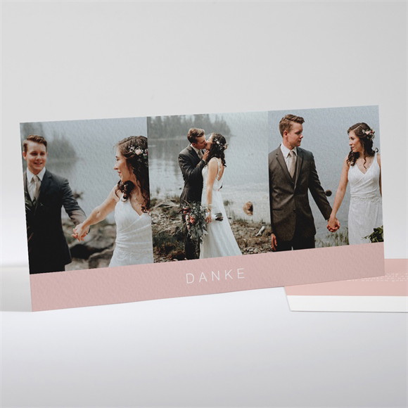 Dankeskarte Hochzeit Zarte Mitteilung ref.N13194