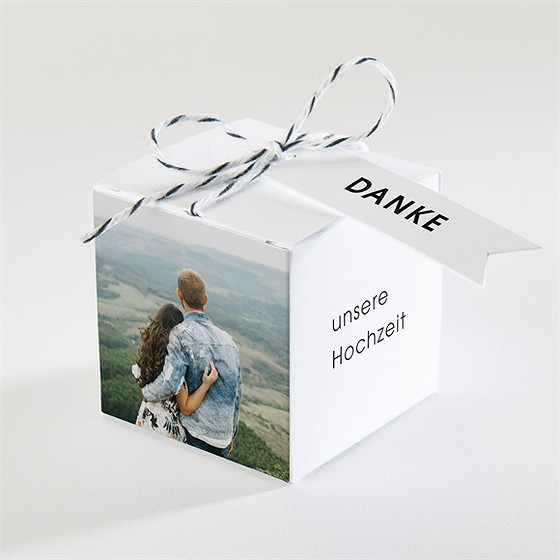 Geschenkbox Hochzeit Pures Design