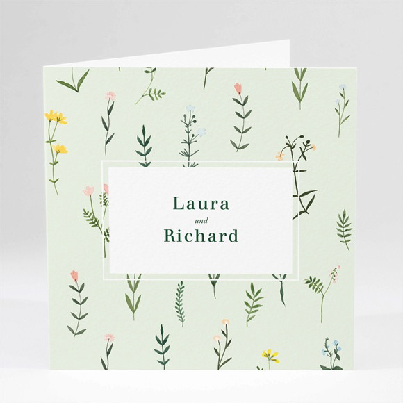 Hochzeitseinladung Frühlingsblumen ref.N46140